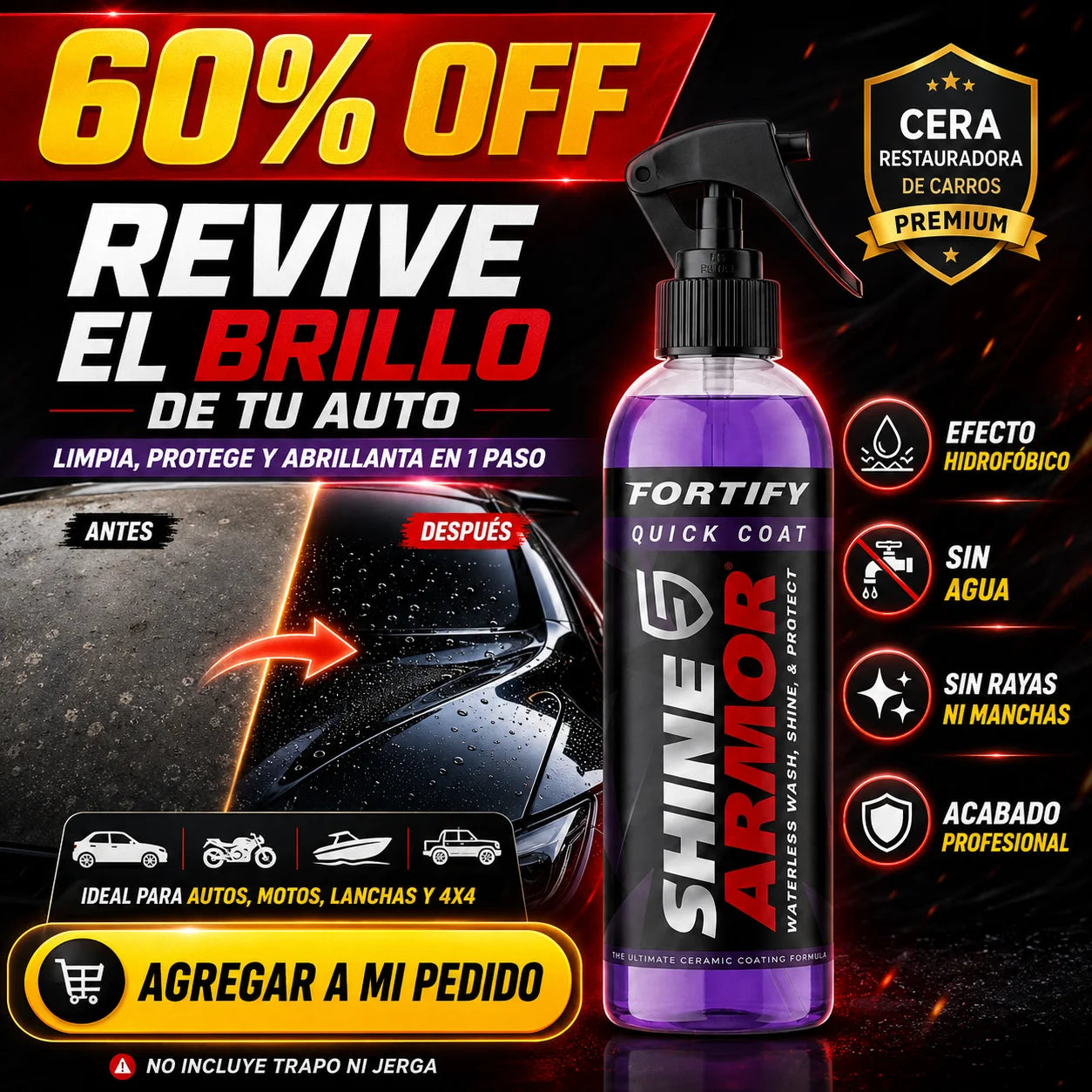 Cera Restauradora De Carros Premium