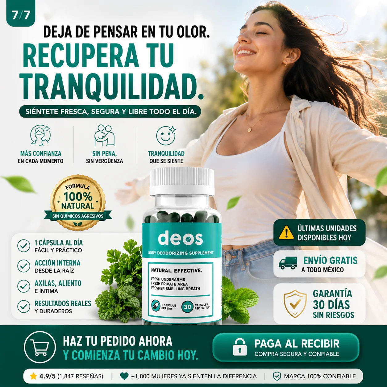DEOS Clorofila | Desodorante Interno Natural