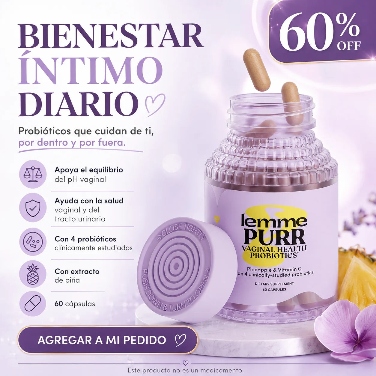 Lemme Purr Probioticos Vaginal Salud
