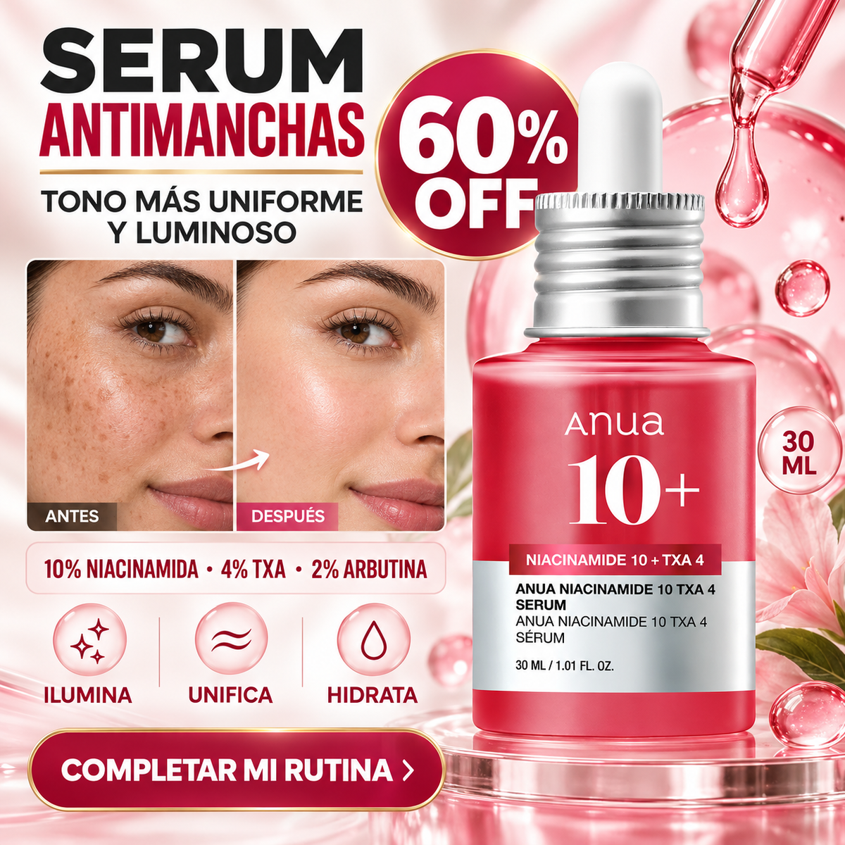 Serum Anua Niacinamide Para Manchas