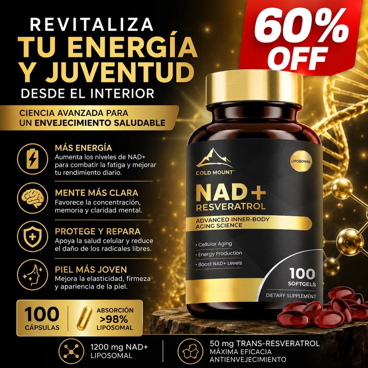 Suplemento Megneta Nad Resveratrol