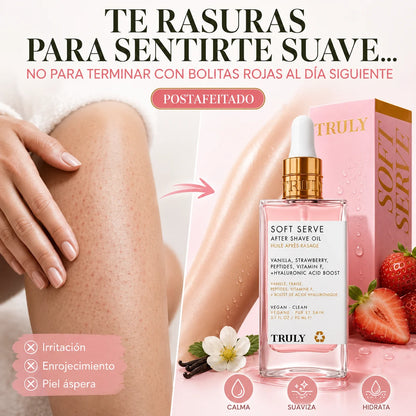 Aceite Truly Beauty Soft Serve Rosa | Para Después del Afeitado