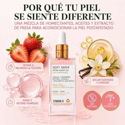 Aceite Truly Beauty Soft Serve Rosa | Para Después del Afeitado
