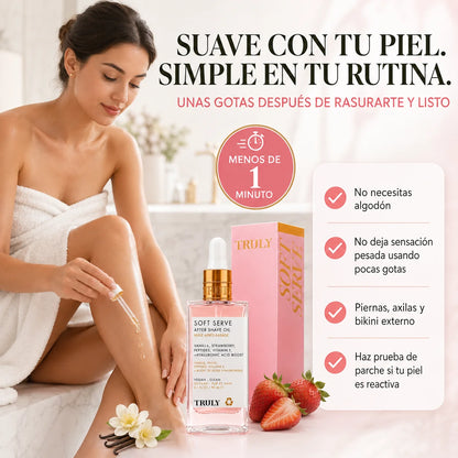 Aceite Truly Beauty Soft Serve Rosa | Para Después del Afeitado