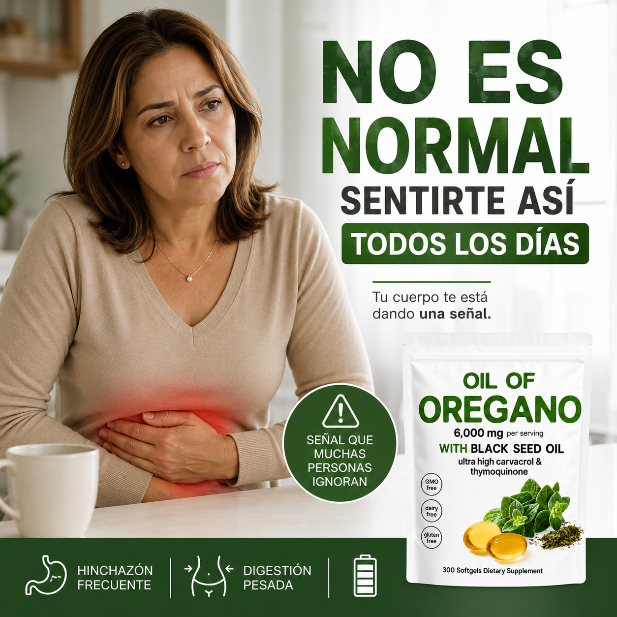 Aceite de Orégano Premium | 300 Cápsulas