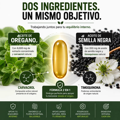 Aceite de Orégano Premium | 300 Cápsulas