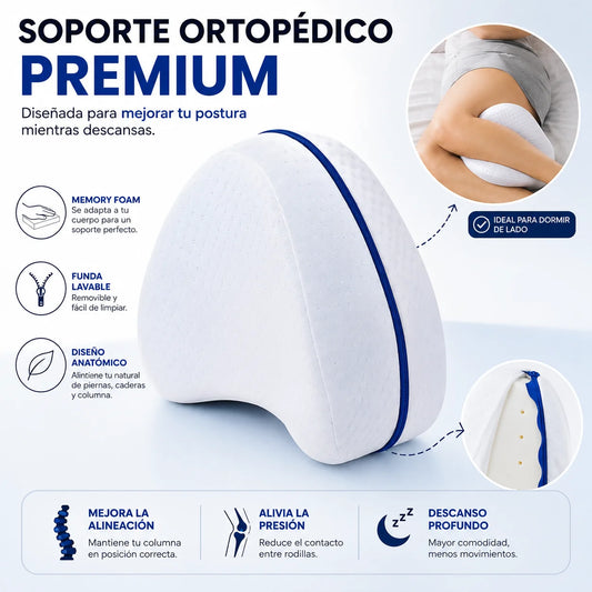 Almohada Ortopédica Pierna Y Rodilla | Duerme Sin Dolor