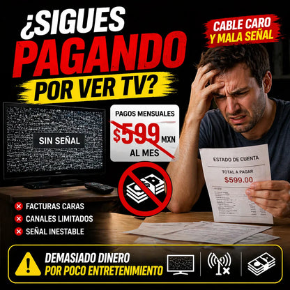 Antena Digital HD Para TV Plus | Señal Perfecta Sin Pagar Cable