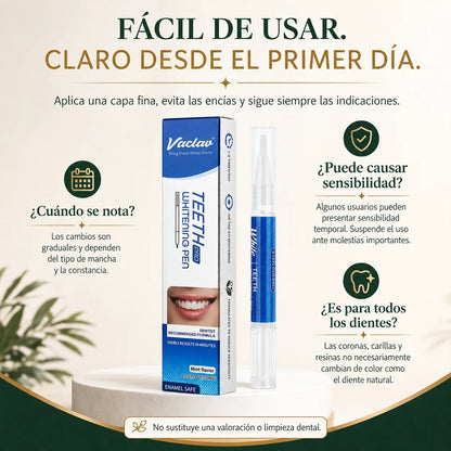 Lápiz Blanqueador Dental con Gel de Menta