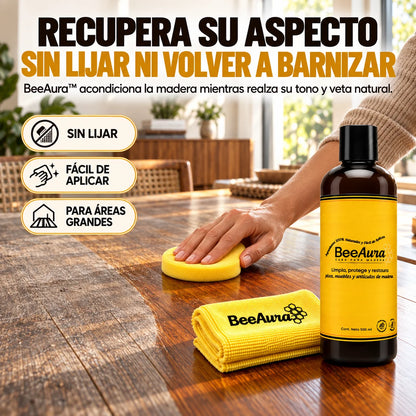 Cera Liquida BeeAura™ | Restaurador Premium para Madera