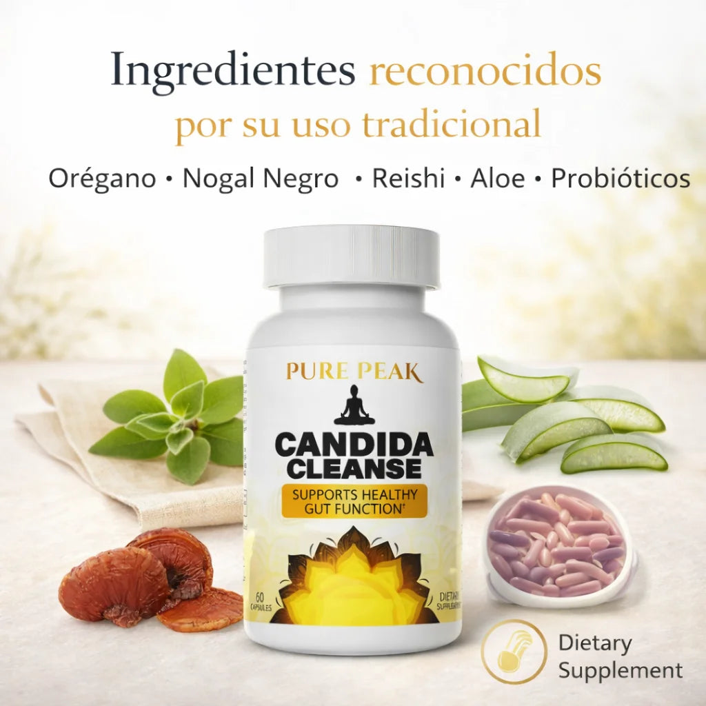 Candida Cleanse | Fórmula Premium de Soporte Digestivo y Balance Interno