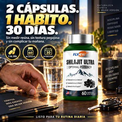 Shilajit Ultra Flynew | Energía, Deseo y Resistencia Renovada