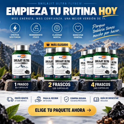Shilajit Ultra Flynew | Energía, Deseo y Resistencia Renovada