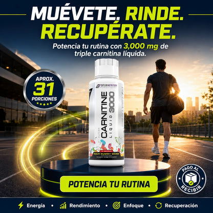 L-Carnitina Líquida 3000mg | Energía y Rendimiento Deportivo