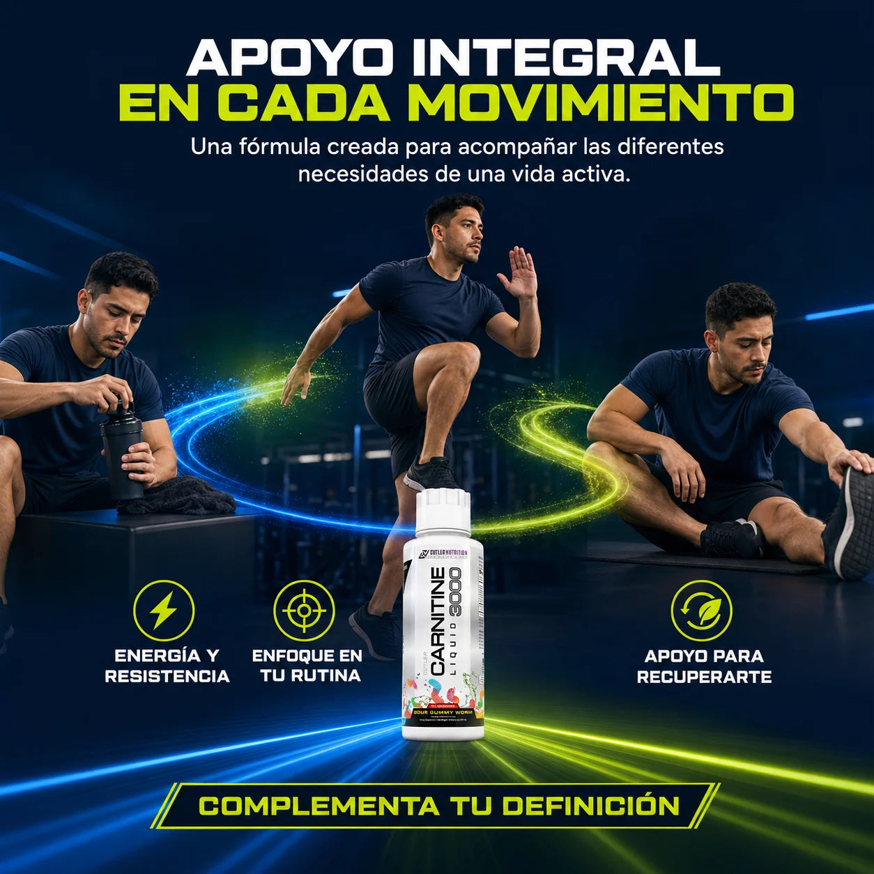 L-Carnitina Líquida 3000mg | Energía y Rendimiento Deportivo