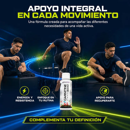 L-Carnitina Líquida 3000mg | Energía y Rendimiento Deportivo