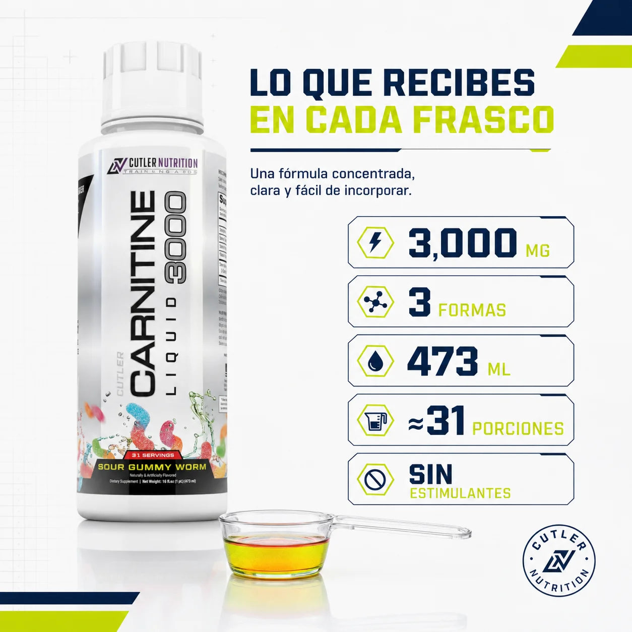 L-Carnitina Líquida 3000mg | Energía y Rendimiento Deportivo
