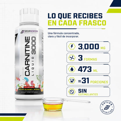 L-Carnitina Líquida 3000mg | Energía y Rendimiento Deportivo