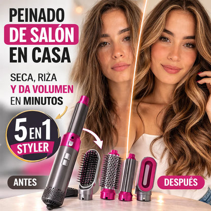 Cepillo Alisador 5 En 1 | Adiós Frizz Y Desorden