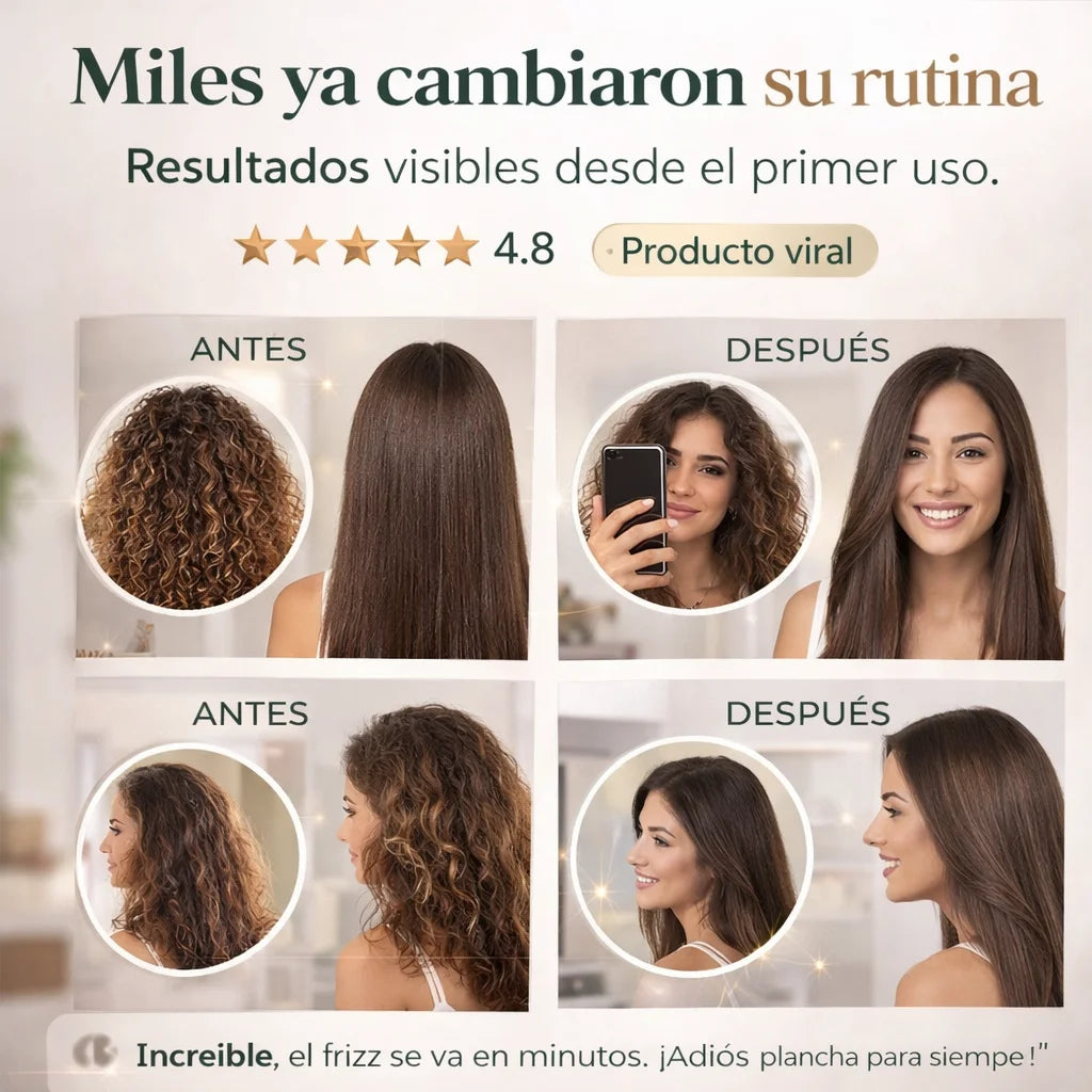 SilkRush™ | Cabello más liso en menos de 5 minutos sin plancha ni complicaciones