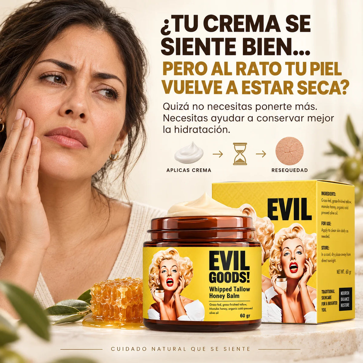 Crema Hidratante Evil Goods | Hidratación Intensiva