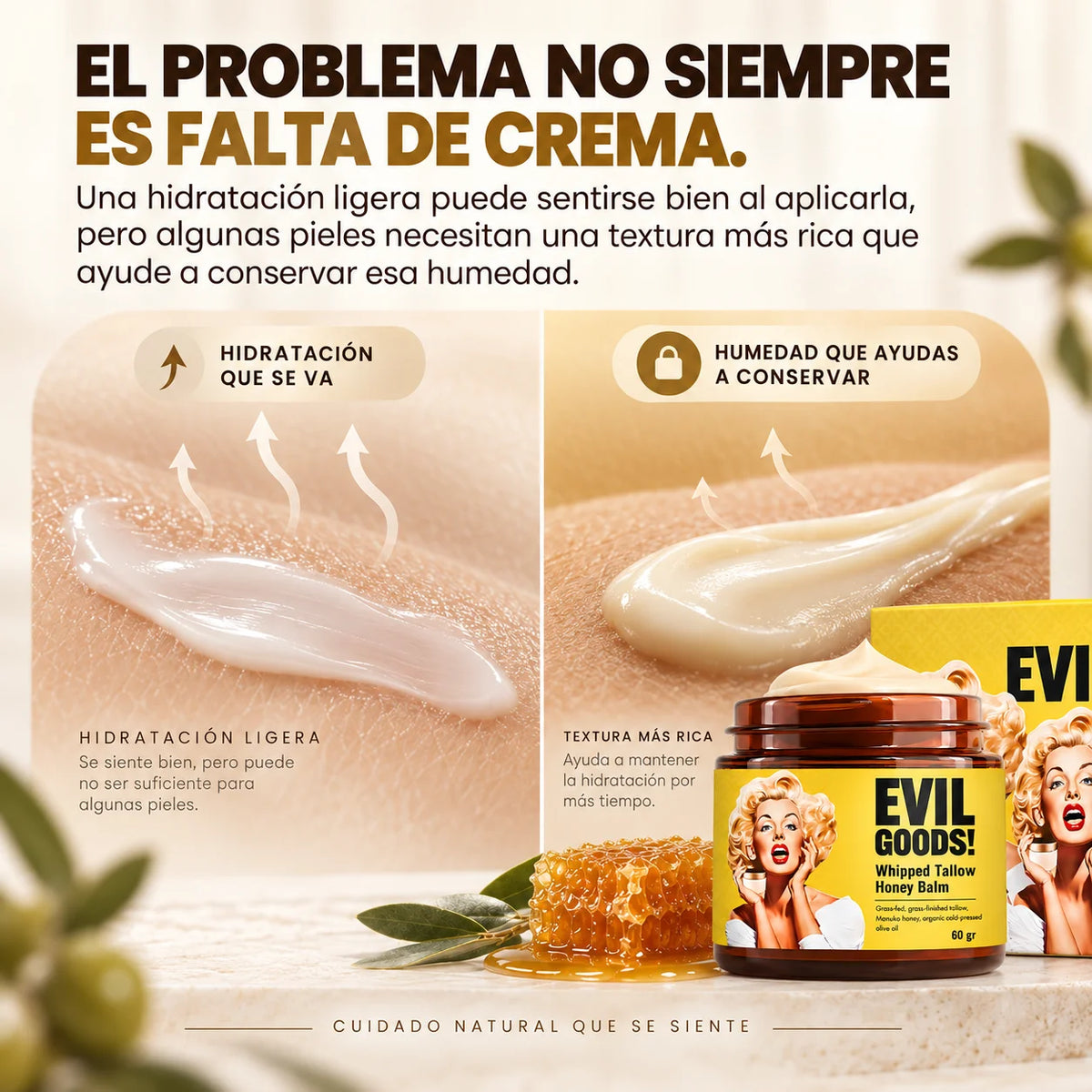 Crema Hidratante Evil Goods | Hidratación Intensiva