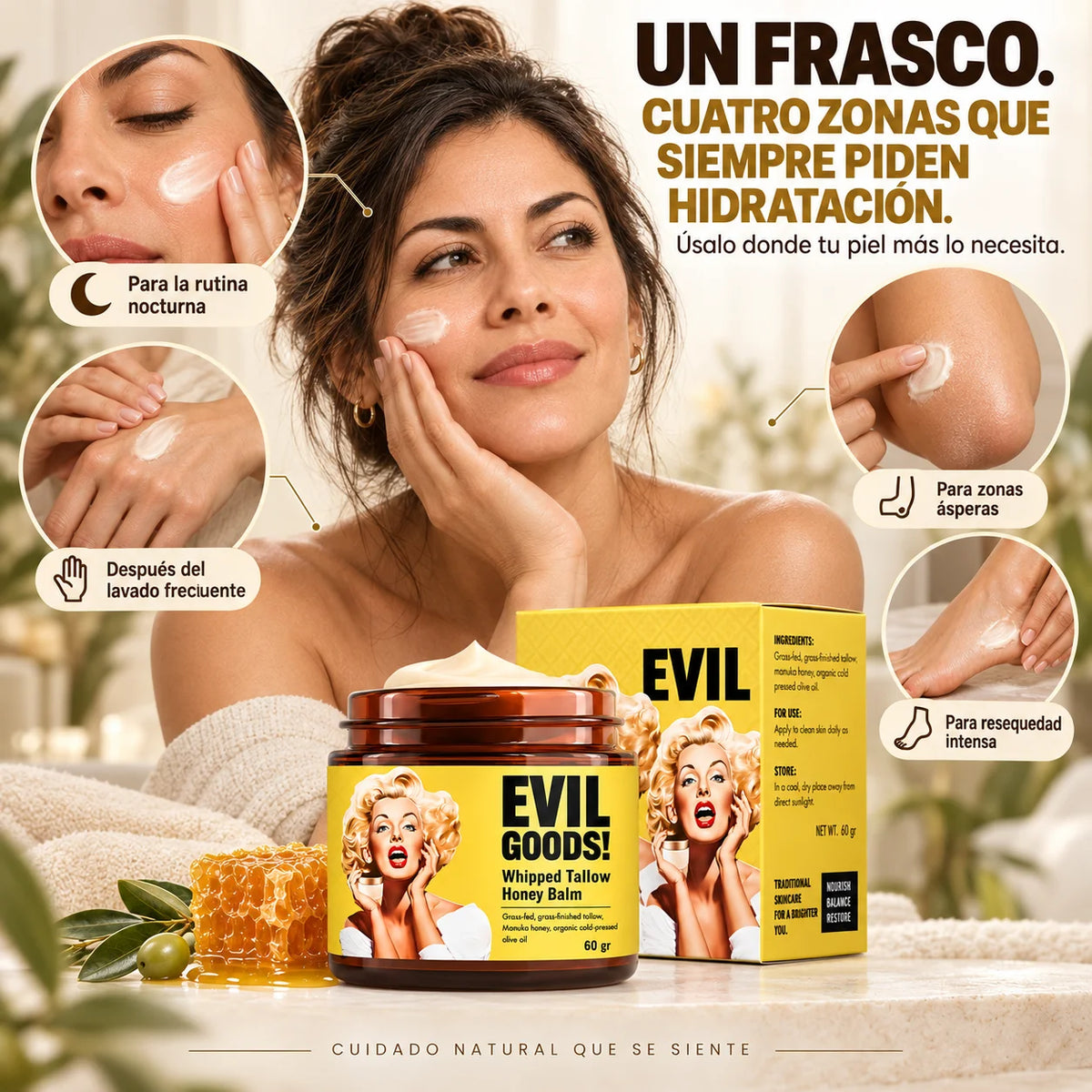 Crema Hidratante Evil Goods | Hidratación Intensiva