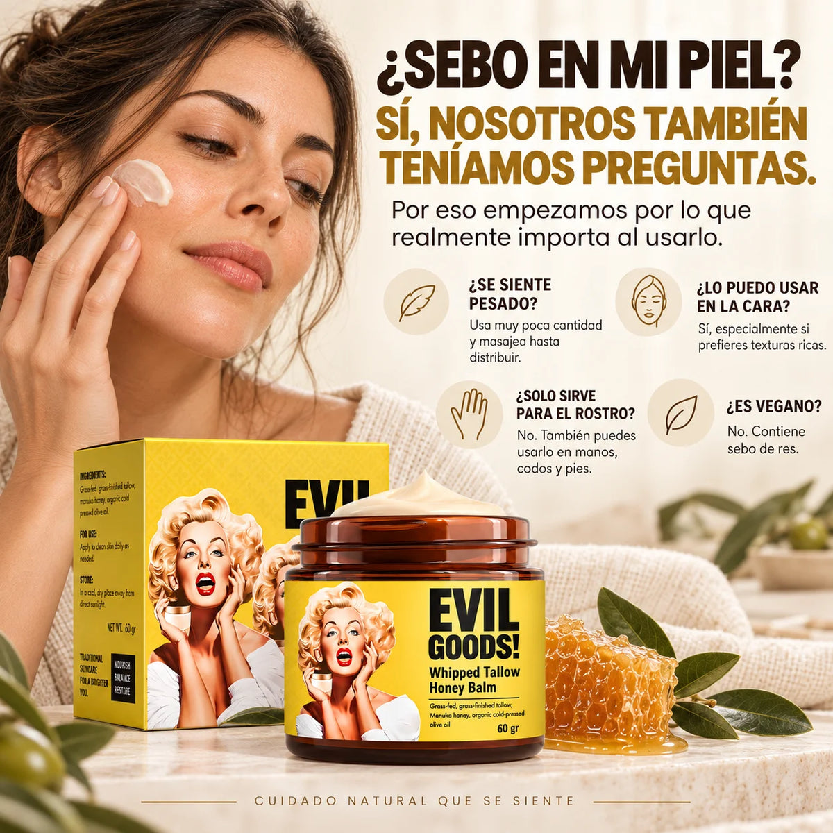 Crema Hidratante Evil Goods | Hidratación Intensiva