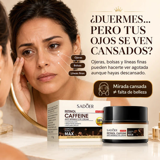 Crema Contorno de Ojos con Retinol y Cafeína | Reduce Ojeras y Arrugas