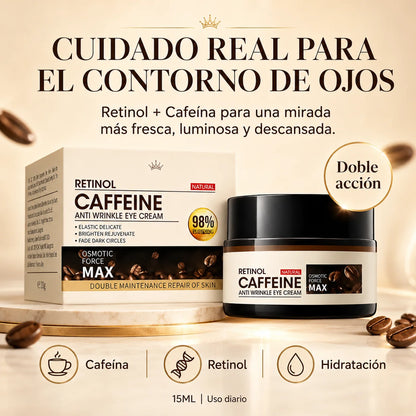 Crema Contorno de Ojos con Retinol y Cafeína | Reduce Ojeras y Arrugas