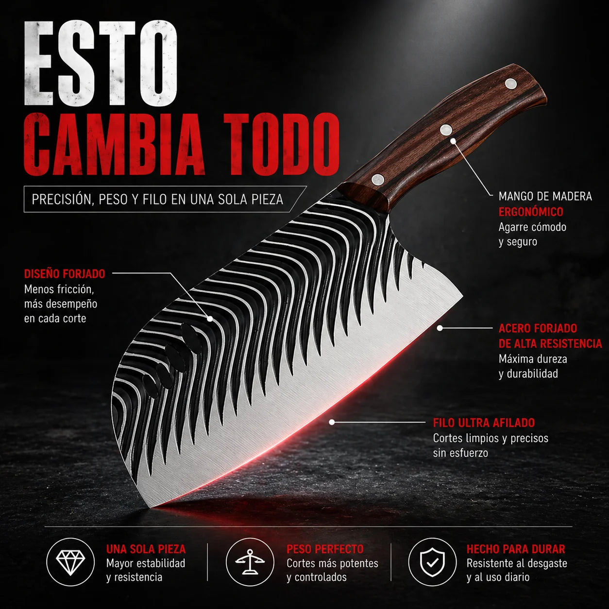 Cuchillo Grande Tazaki | Corta Sin Esfuerzo