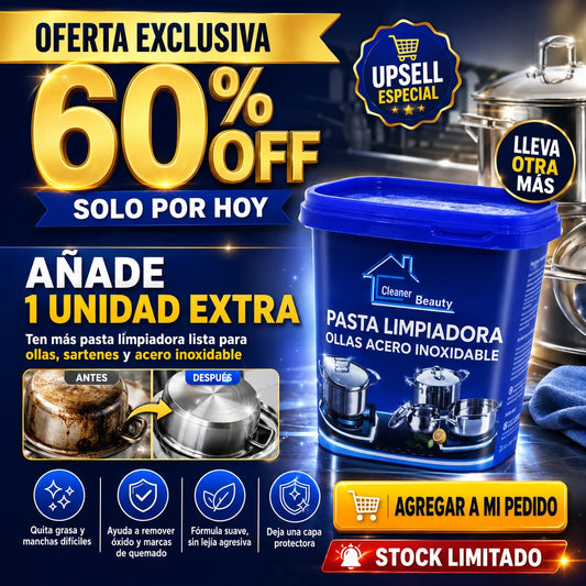 Pasta Limpiadora Ollas Acero Inoxidable