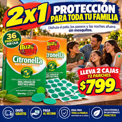 Parches Naturales Antimosquitos | Protección para Toda la Familia