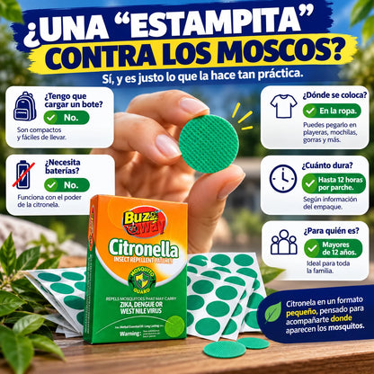 Parches Naturales Antimosquitos | Protección para Toda la Familia