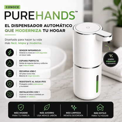 PureHands | Dispensador Automático Recargable