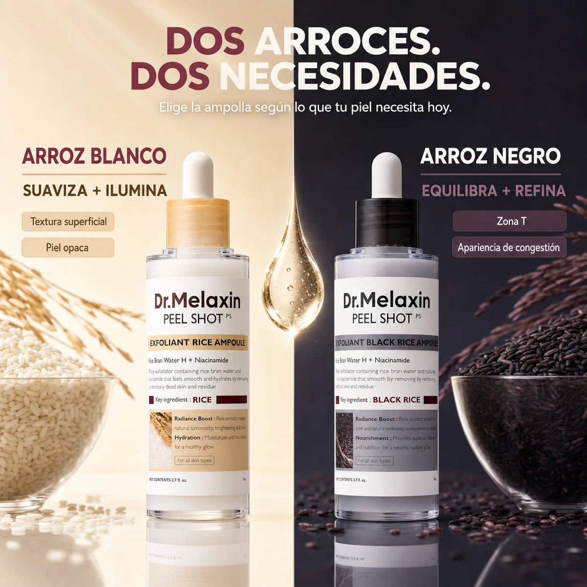 Kit 2x1 Exfoliante Facial Dr. Melaxin
