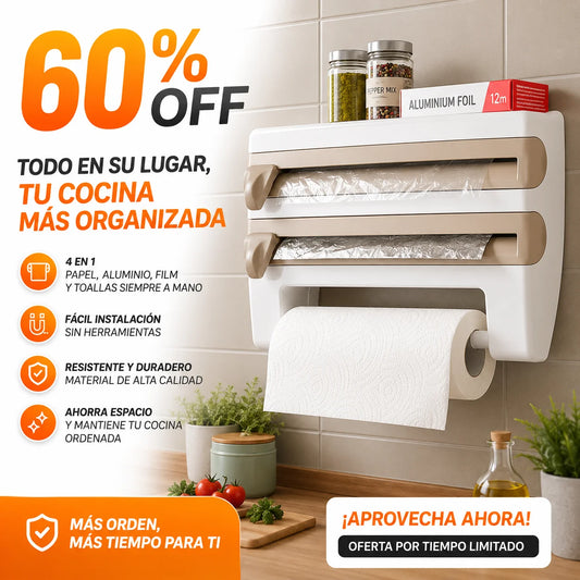 Dispensador De Papel 4 En 1