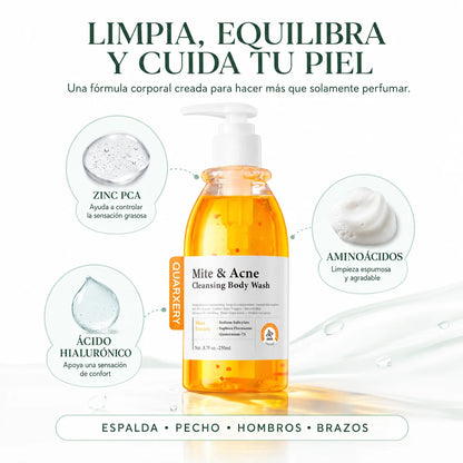 Gel Corporal para Piel con Acné Quarxery | Limpieza Profunda 250 ml