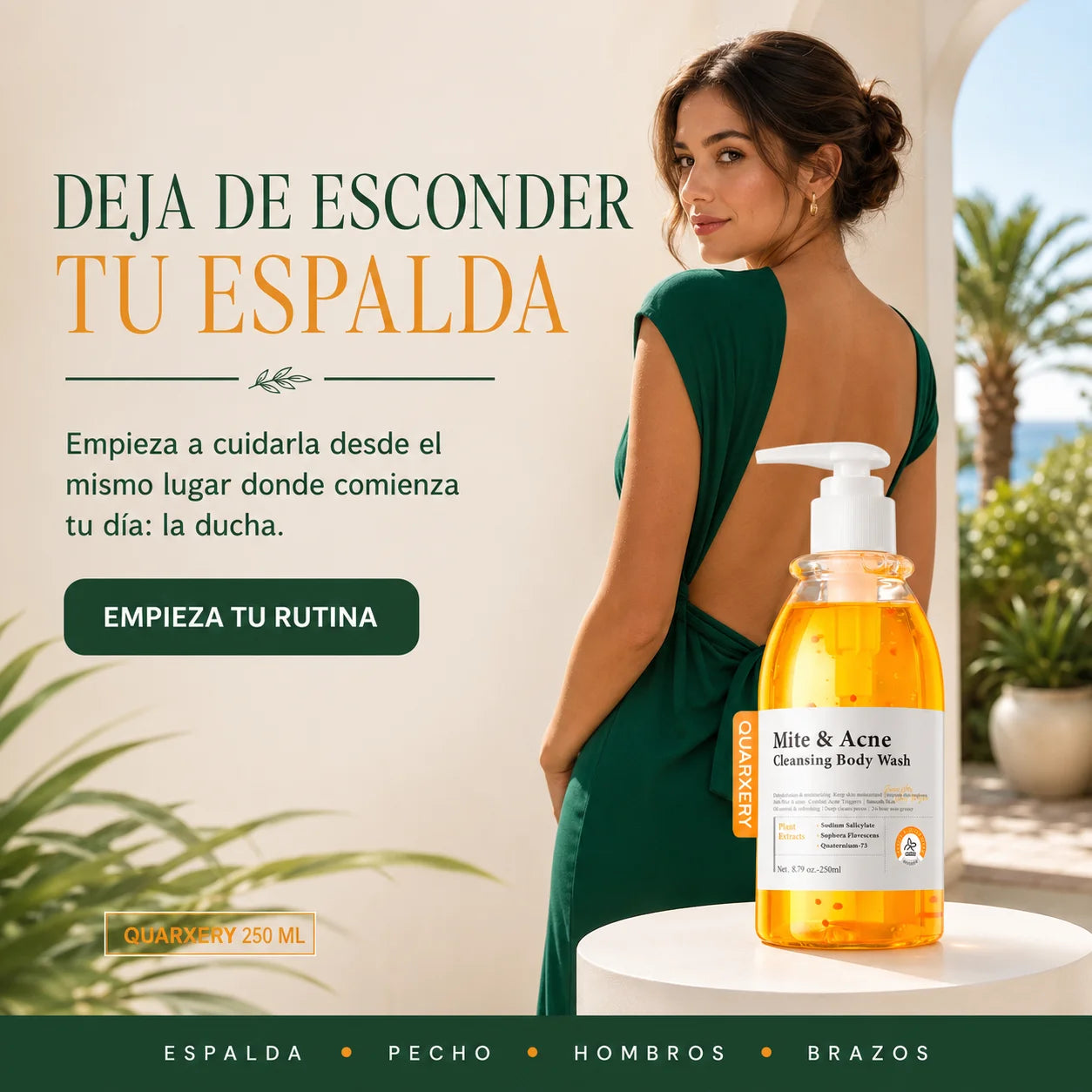Gel Corporal para Piel con Acné Quarxery | Limpieza Profunda 250 ml