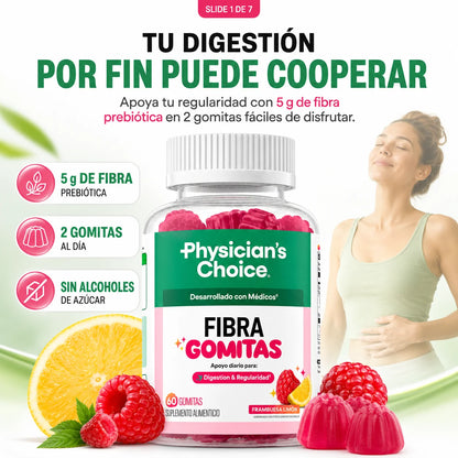 Gomitas de Fibra Prebiótica Physician’s Choice | 60 Piezas