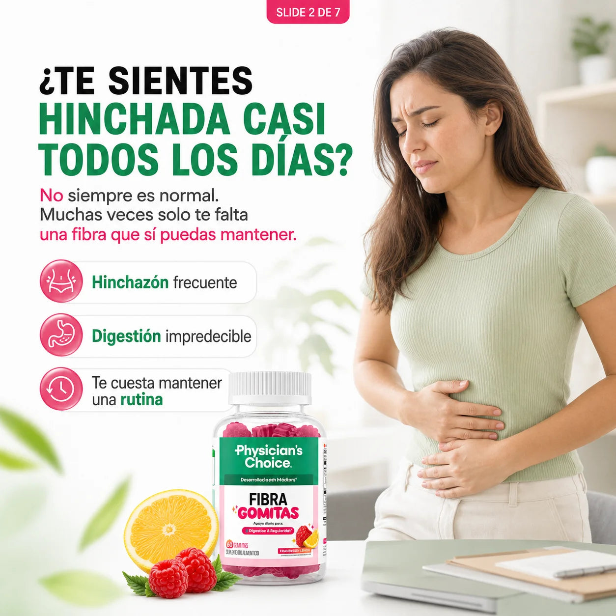 Gomitas de Fibra Prebiótica Physician’s Choice | 60 Piezas