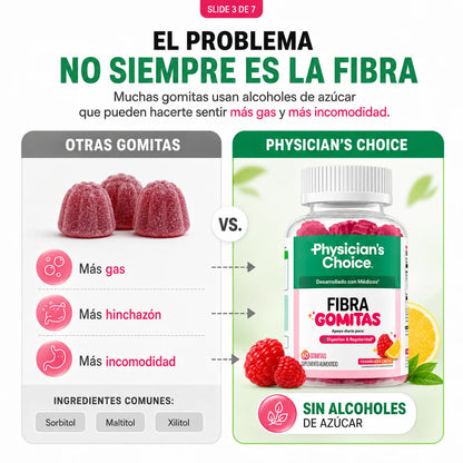 Gomitas de Fibra Prebiótica Physician’s Choice | 60 Piezas