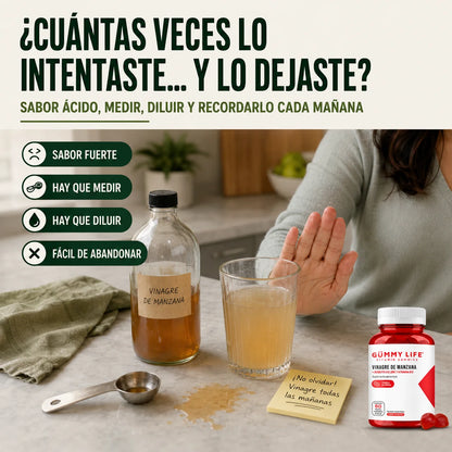 Gomitas de Vinagre de Manzana | Vitaminas B12 y Acido Fólico