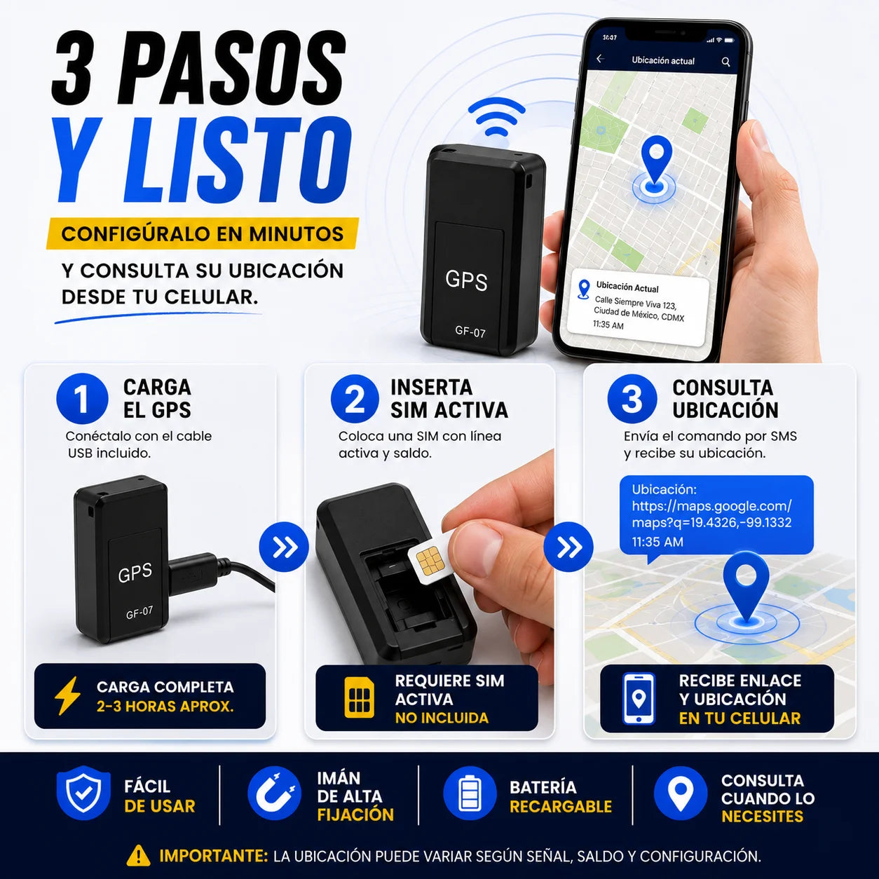Gps Rastreador Magnético | Ubica Todo Sin Rastro