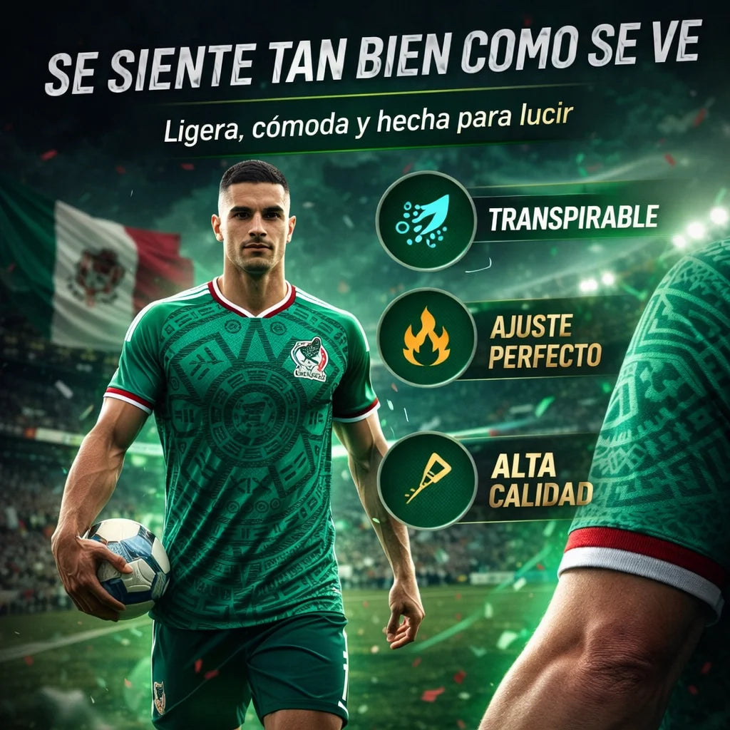Camiseta Mexicana 2026 | Versión Jugador Premium