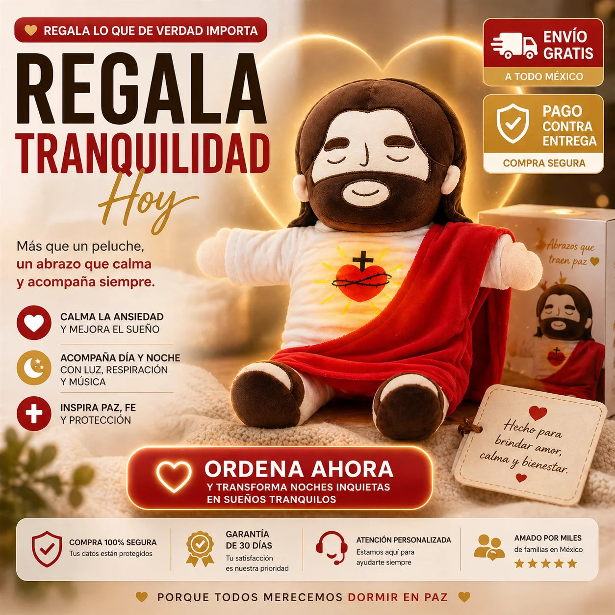 Peluche Antiestrés de Jesús Que Respira