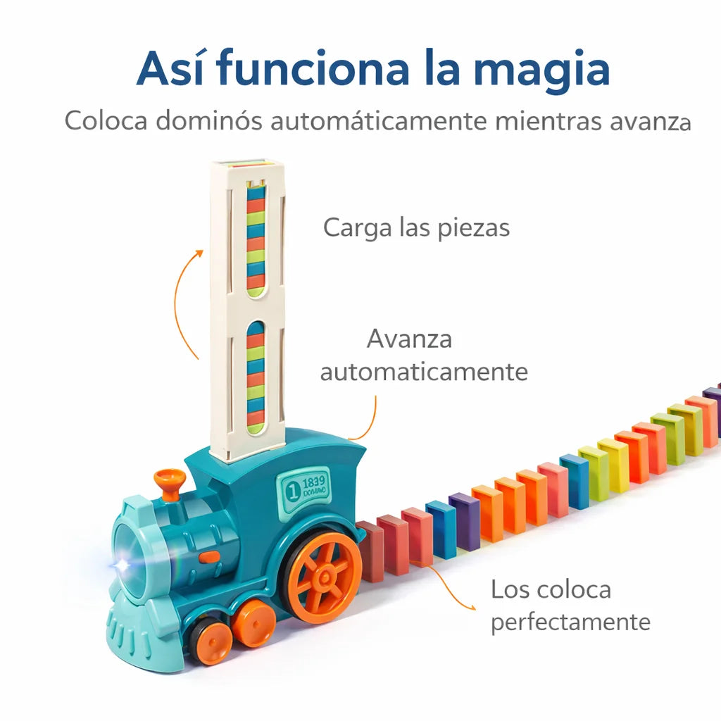 Juguete Tren Domino 60 piezas