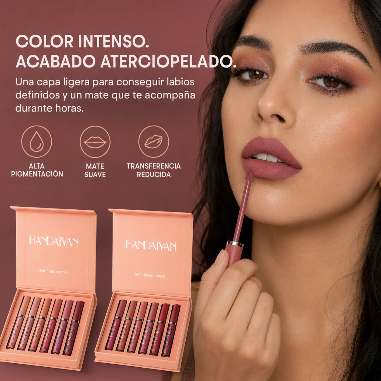 Kit de Labiales Nude Handaiyan | Larga Duración