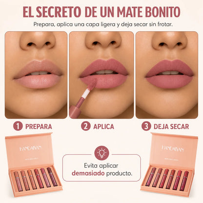 Kit de Labiales Nude Handaiyan | Larga Duración