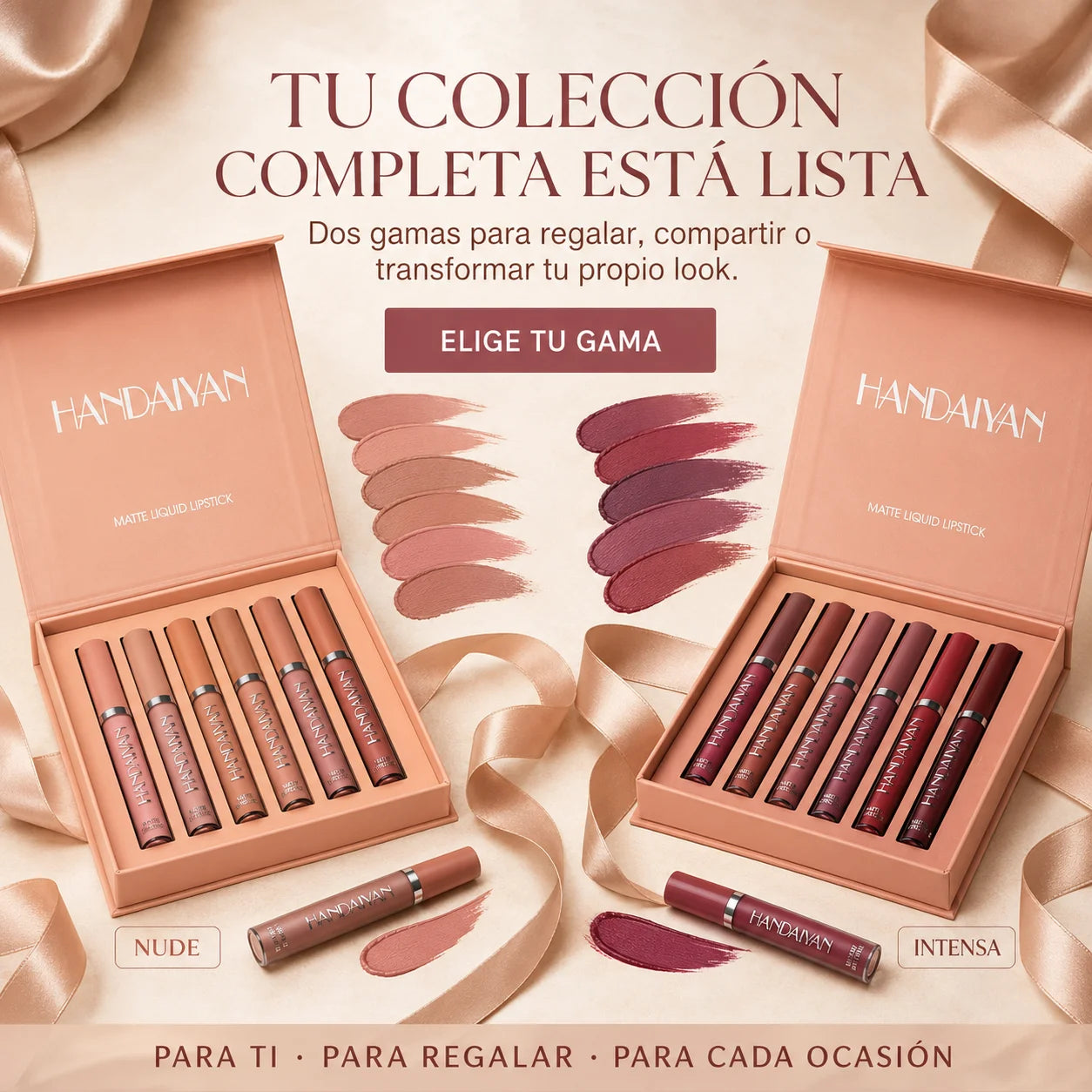 Kit de Labiales Nude Handaiyan | Larga Duración
